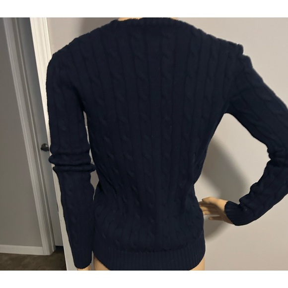 Polo by Ralph Lauren Navy Cable Knit Sweater - Picture 5 of 9